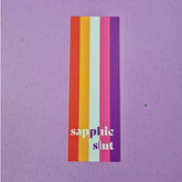 Sapphic Slut Pride Bookmark – Lesbian